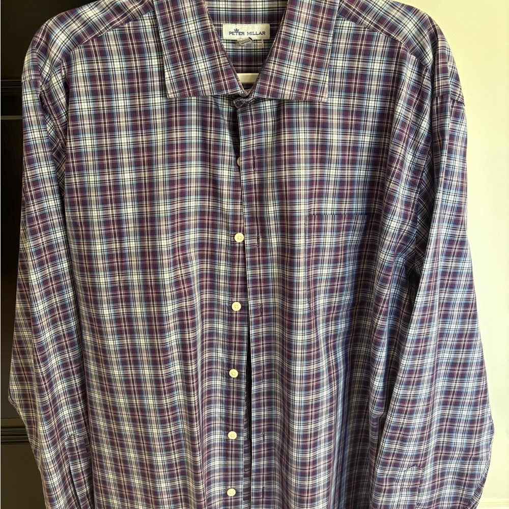 Peter Millar Men's Plaid Shirt